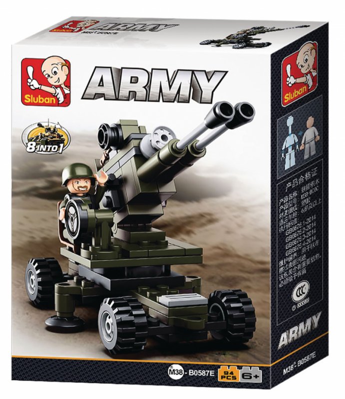Stavebnicové Kostky Army Serie Artilérie - obrázek č. 2
