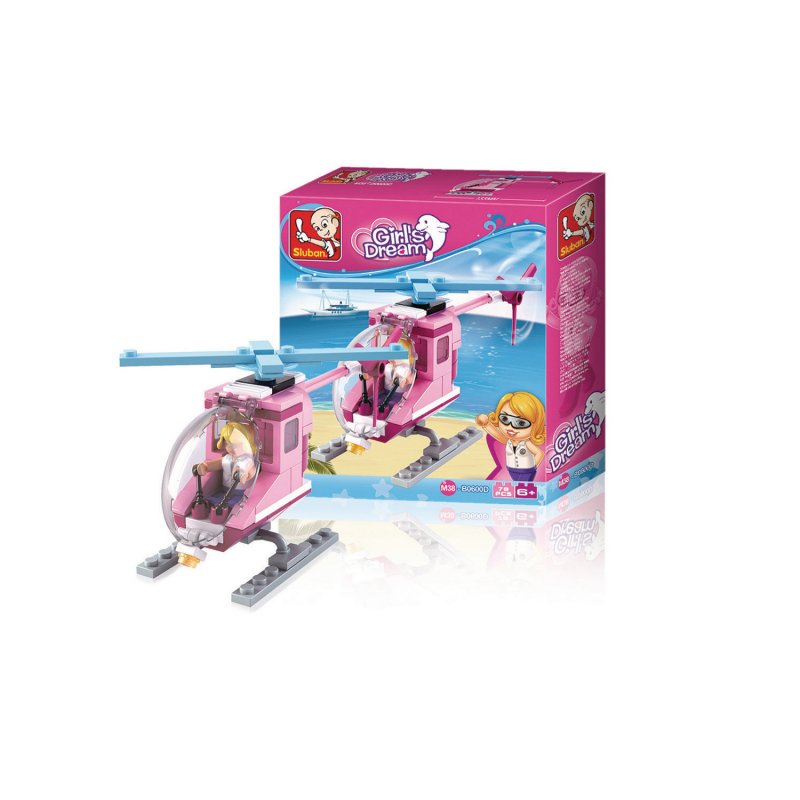 Stavebnicové Kostky Girls Dream Serie Plážový vrtulník - obrázek produktu