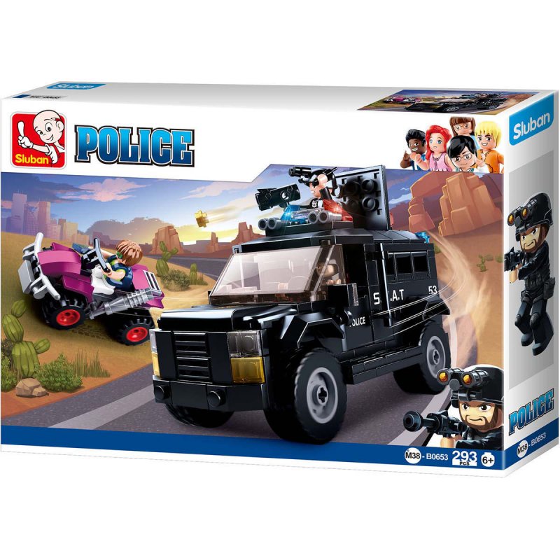 Stavebnicové Kostky Police Serie SWAT Truck - obrázek č. 1