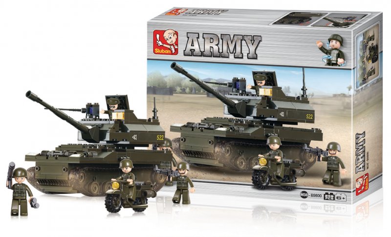 Stavebnicové Kostky Army Serie Tank - obrázek č. 1