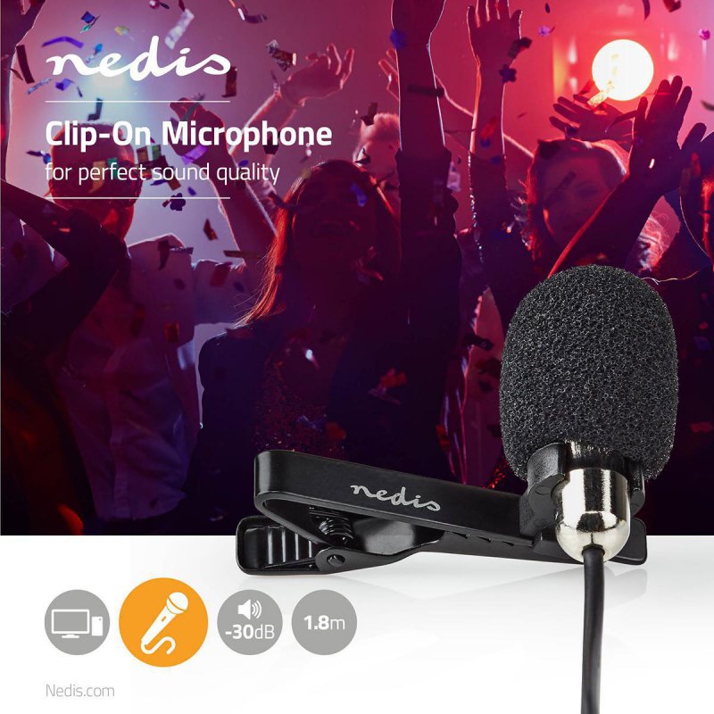Mikrofon | Pro použití: Notebook / Smartphone / Stolní / Tablet  MICCJ105BK - obrázek č. 1