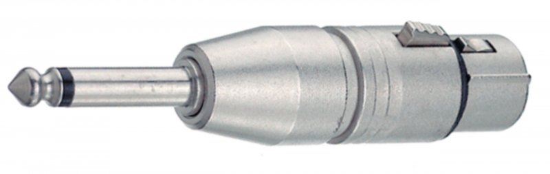 Adaptér XLR 6.35mm Zástrčka - XLR 3kolíkový Zásuvka Stříbrná NTR-NA2FP - obrázek produktu