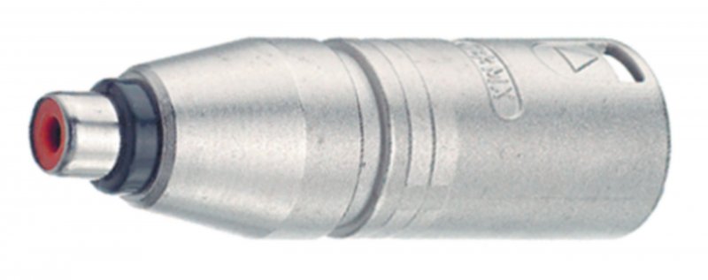 Adaptér XLR XLR 3kolíkový Zástrčka - CINCH Zásuvka Stříbrná NTR-NA2MPMF - obrázek produktu