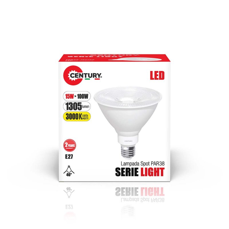 LED-Lamp E27 PAR38 15 W 1100 lm 3000 K PAR38-152730 - obrázek č. 2