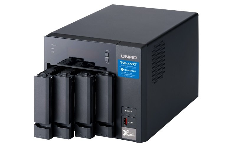 QNAP TVS-472XT-PT-4G (3,1GHz /  4GB RAM /  4x SATA /  2x M.2 NVMe slot /  1x HDMI 4K /  2x Thunderbolt 3) - obrázek č. 1