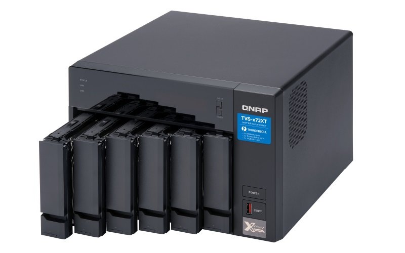 QNAP TVS-672XT-i5-8G (6core 3,3GHz, 8GB RAM, 6xSATA, 2xM.2 NVMe, 2x1GbE, 1x10GbE, 2x Thunderbolt 3) - obrázek č. 3