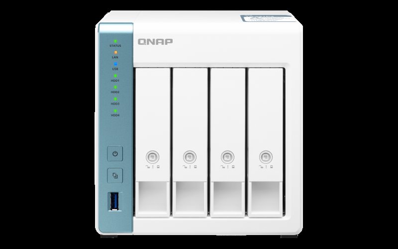 QNAP TS-431P3-4G (1,7GHz /  4GB RAM (až 8GB RAM) /  4x SATA /  1x GbE  /  1x 2,5GbE /  3x USB 3.2) - obrázek produktu