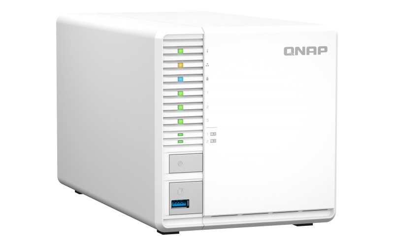QNAP TS-364-4G (4core 2,9GHz, 4GB RAM, 3x SATA, 2x M.2 NVMe sloty, 3x USB, 1x 2,5GbE, 1x HDMI 1.4b) - obrázek č. 2
