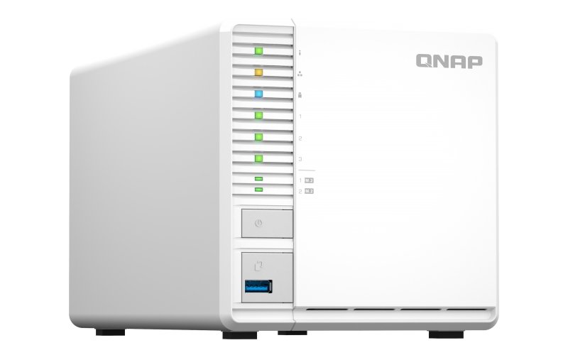 QNAP TS-364-4G (4core 2,9GHz, 4GB RAM, 3x SATA, 2x M.2 NVMe sloty, 3x USB, 1x 2,5GbE, 1x HDMI 1.4b) - obrázek č. 1