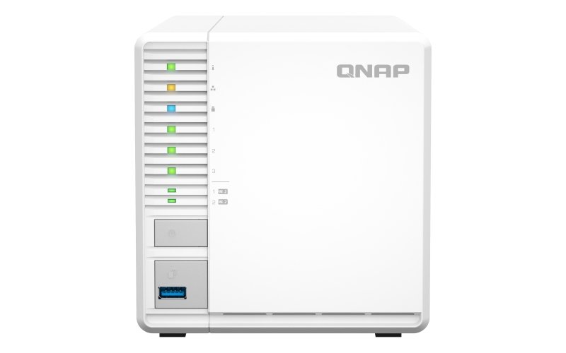 QNAP TS-364-4G (4core 2,9GHz, 4GB RAM, 3x SATA, 2x M.2 NVMe sloty, 3x USB, 1x 2,5GbE, 1x HDMI 1.4b) - obrázek produktu