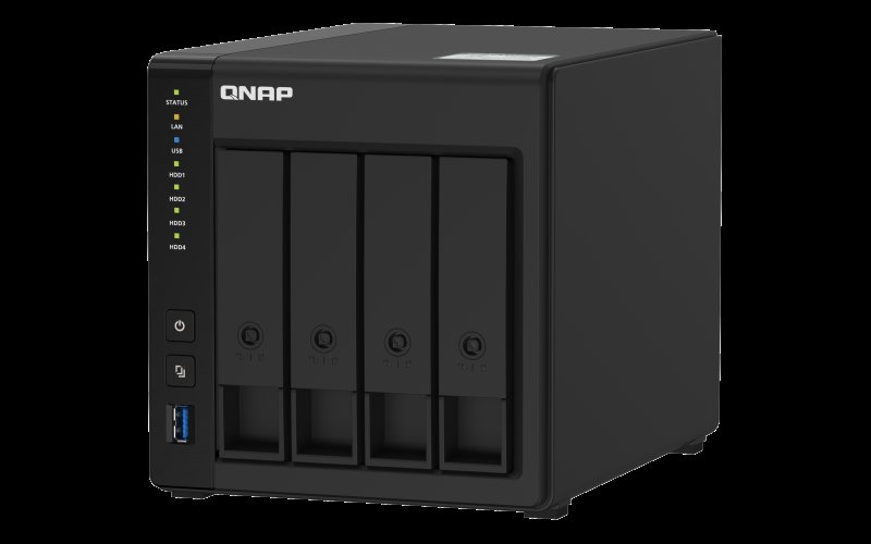 QNAP TS-451D2-2G (Celeron 2core  J4025 2,9GHz /  2GB RAM /  4x SATA /  1xHDMI 4K /  2x GbE /  4x USB 3.2) - obrázek produktu
