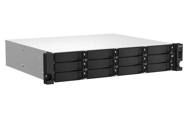 QNAP TS-1264U-RP-4G (4core 2,9GHz, 4GB RAM, 12x SATA, 2x 2,5GbE, 1x PCIe, 1x HDMI, 4x USB, 2x zdroj) - obrázek č. 2