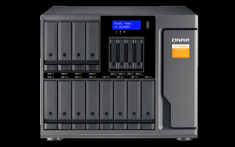QNAP TL-D1600S - úložná jednotka JBOD SATA (12x SATA + 4x 2,5" SATA), desktop - obrázek produktu