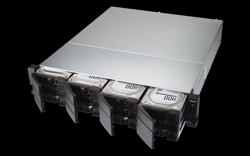 QNAP TS-1283XU-RP-E2124-8G (Xeon E 3,3GHz /  8GB ECC RAM /  12x SATA /  4x PCIe /  4x GbE /  2x 10G SFP+) - obrázek č. 1