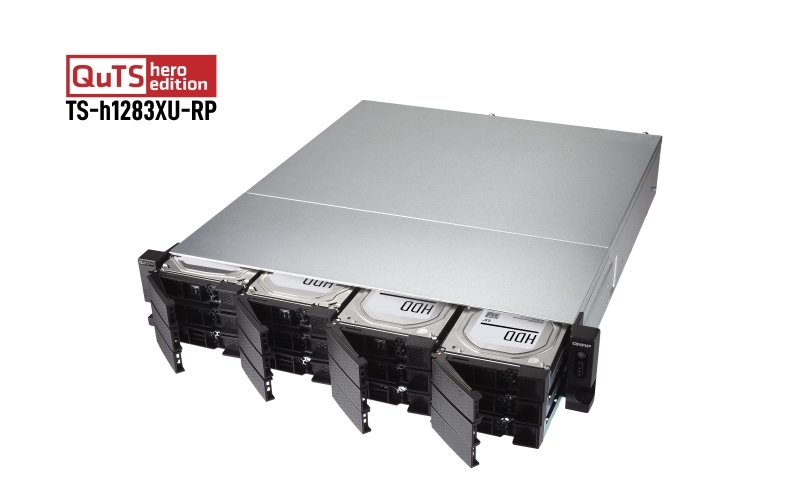QNAP TS-h1283XU-RP-E2136-32G (Xeon 4,5GHz, ZFS, 12xSATA, 32GB ECC RAM, 4xGbE, 2x10G SFP+, 2x10GbE) - obrázek č. 5