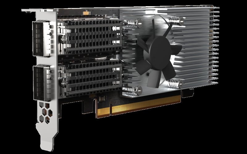 QNAP QXG-100G2SF-E810 - 100GbE (2porty) PCIe karta, nízký profil, PCIe Gen4 x16 - obrázek produktu