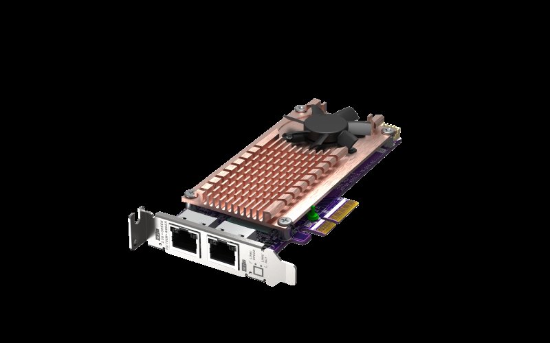 QNAP QM2 series, 2 x PCIe 2280 M.2 SSD slots, PCIe Gen3 x 4 , 2 x  Intel I225LM 2.5GbE NBASE-T port - obrázek č. 2