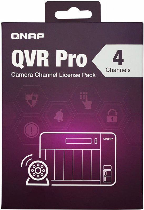 QNAP LIC-SW-QVRPRO-4CH(Physical pack) - obrázek produktu
