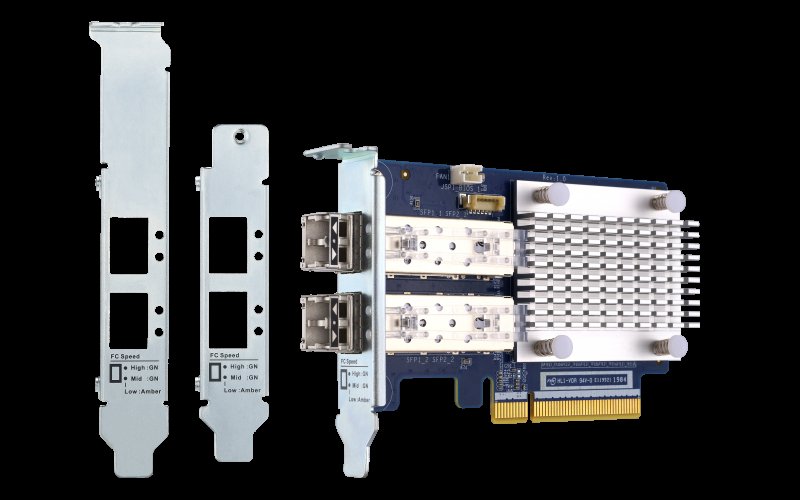 QNAP rozšiřující karta QXP-32G2FC (2x 32Gbps Fibre Channel porty, PCIe Gen3 x8) - obrázek č. 2