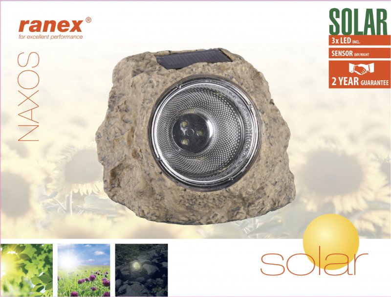 Solární Zahradní Svítidlo 3 LED RA-5000154 - obrázek č. 3