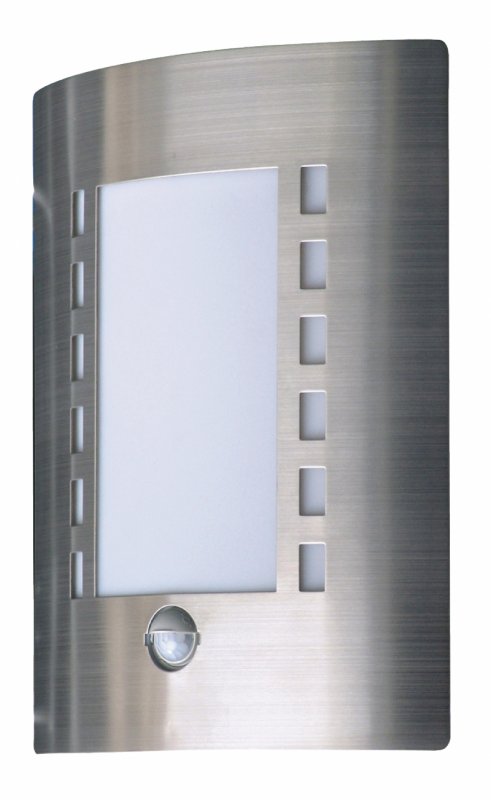 Venkovní Nástěnné Svítidlo 60 W S Pohybovým Čidlem Broušená Ocel - obrázek produktu
