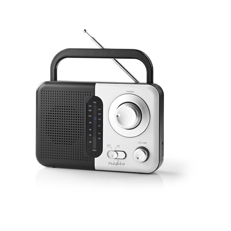 FM rádio | Přenosné Provedení | FM | Napájení z baterie / Síťové napájení | Analogový | 2.4 W | Černo-bílý displej | Bluetooth® - obrázek č. 4