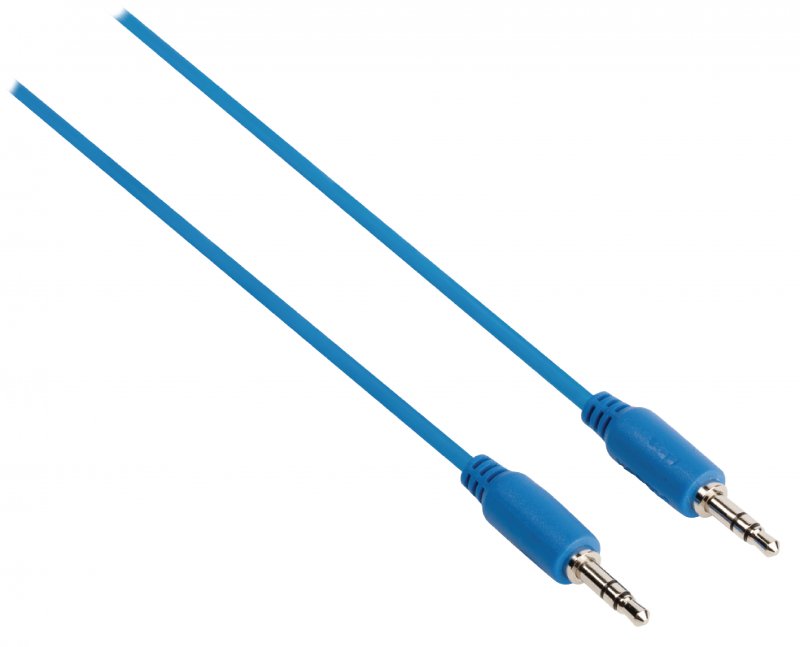 Stereo Audio Kabel 3.5mm Zástrčka - 3.5mm Zástrčka 1.00 m Modrá - obrázek č. 2