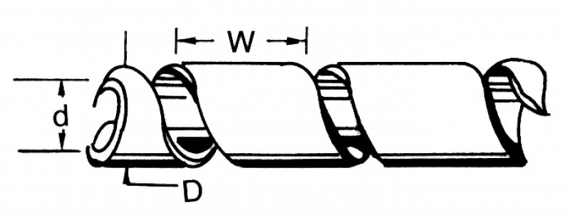 Kabelové Bužírky 65 mm 10.0 m Transparentní SWB KS-12 - obrázek produktu