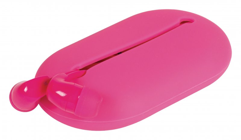 Headset Plochý Kabel Do ucha 3.5 mm Kabelové Vestavěný mikrofon 1.2 m Růžová - obrázek produktu