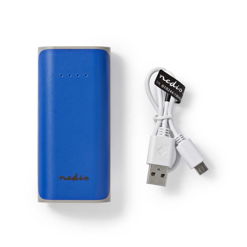 Externí akumulátor | 5000 mAh | 1 výstup USB-A 1.0 A | Vstup Micro USB | Modrá - obrázek č. 4