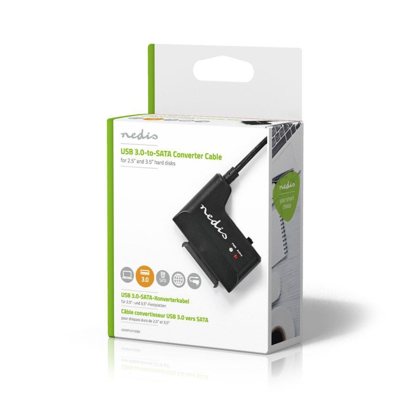 Disk Adapter Hard | USB3.0 | 2.5 / 3.5 " | 2.5/3.5 SATA SSD | Síťové napájení - obrázek č. 4
