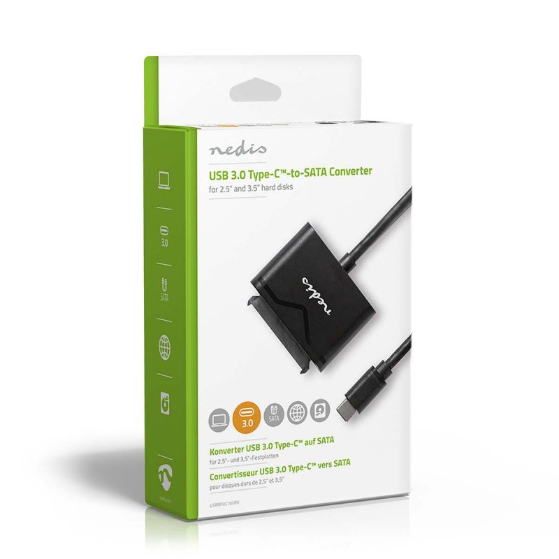 Disk Adapter Hard | SATA / USB-C™ | 2.5 / 3.5 " | SATA | Síťové napájení - obrázek č. 5
