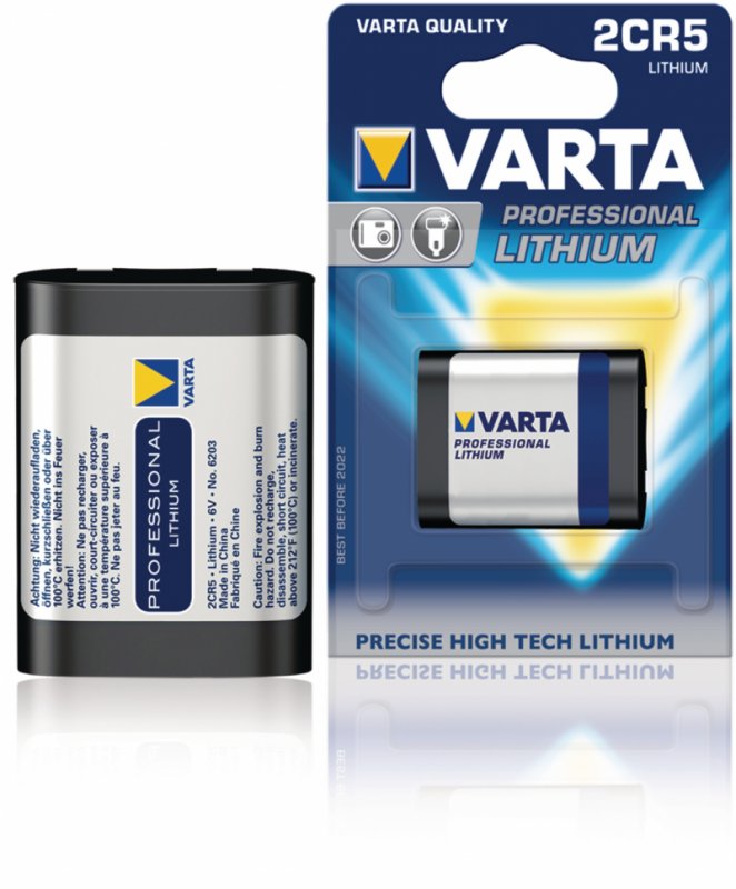 Lithiová Baterie 2CR5 6 V 1-Blistr VARTA-2CR5 - obrázek č. 1