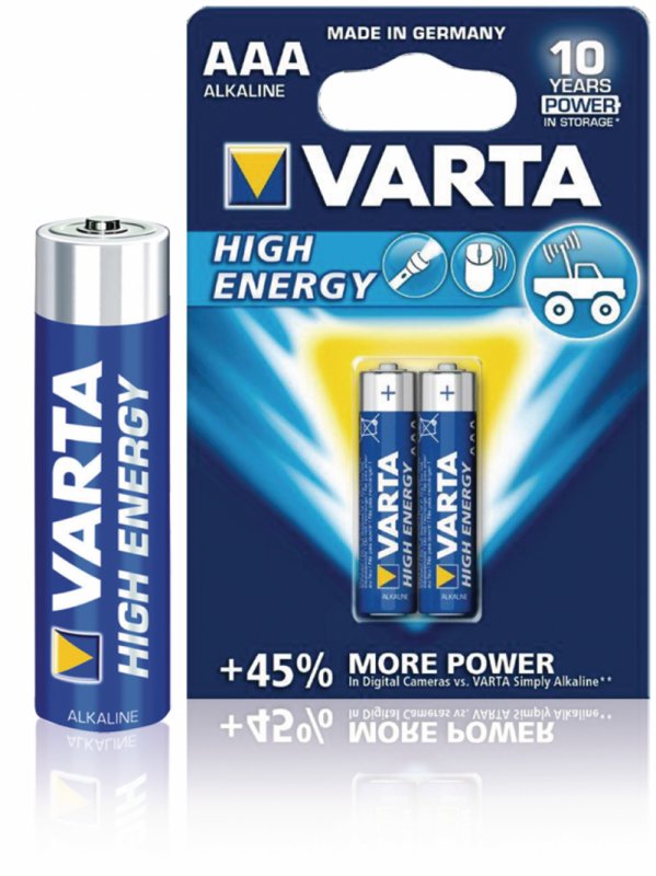 Alkalické baterie AAA | 1.5 V DC | 2-Blistrová karta - obrázek č. 1