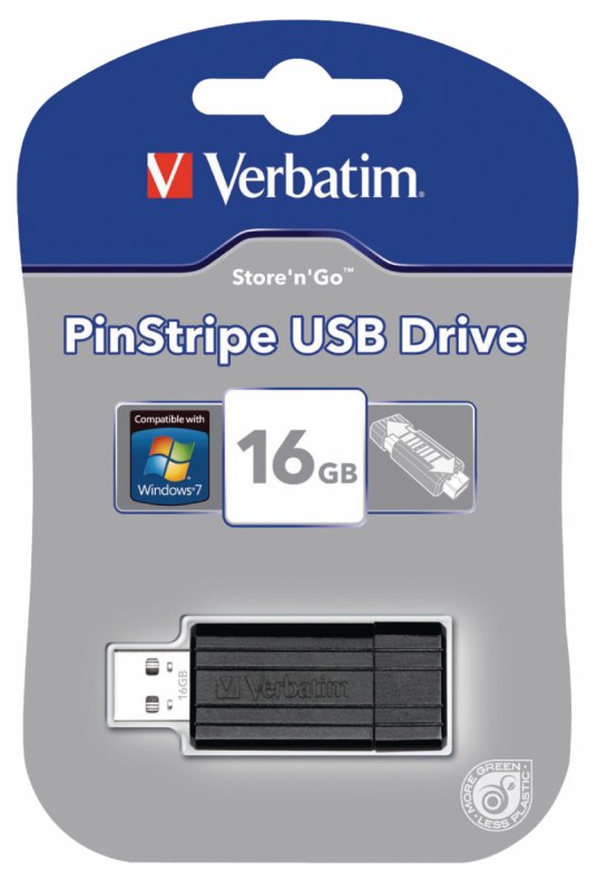 PinStripe Flash Drive USB 2.0 16GB Černá - obrázek č. 4