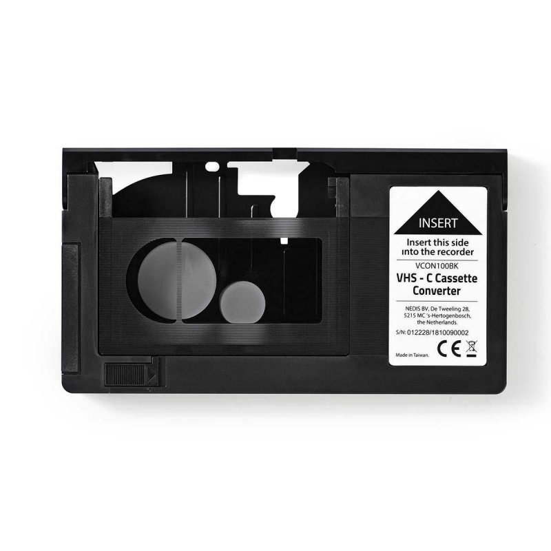 VHS Převodník | Konverze: VHS-C na VHS | Plug and play | Černá - obrázek produktu