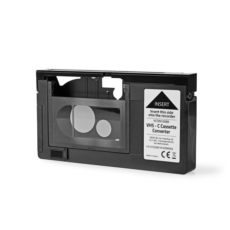 VHS Převodník | Konverze: VHS-C na VHS | Plug and play | Černá - obrázek č. 1