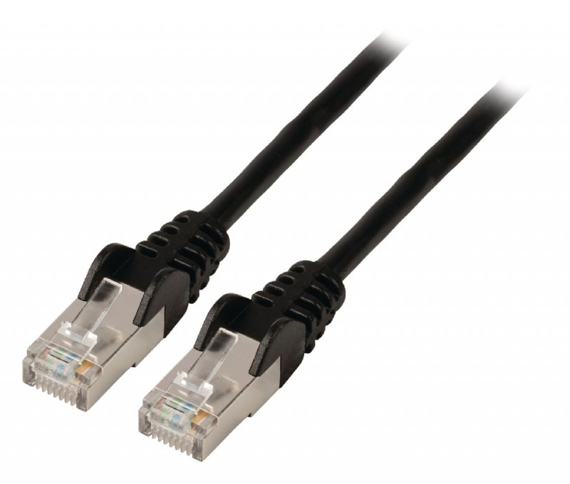 Síťový Kabel CAT5e FTP RJ45 (8P8C) Zástrčka - RJ45 (8P8C) Zástrčka 10.0 m Černá - obrázek č. 2