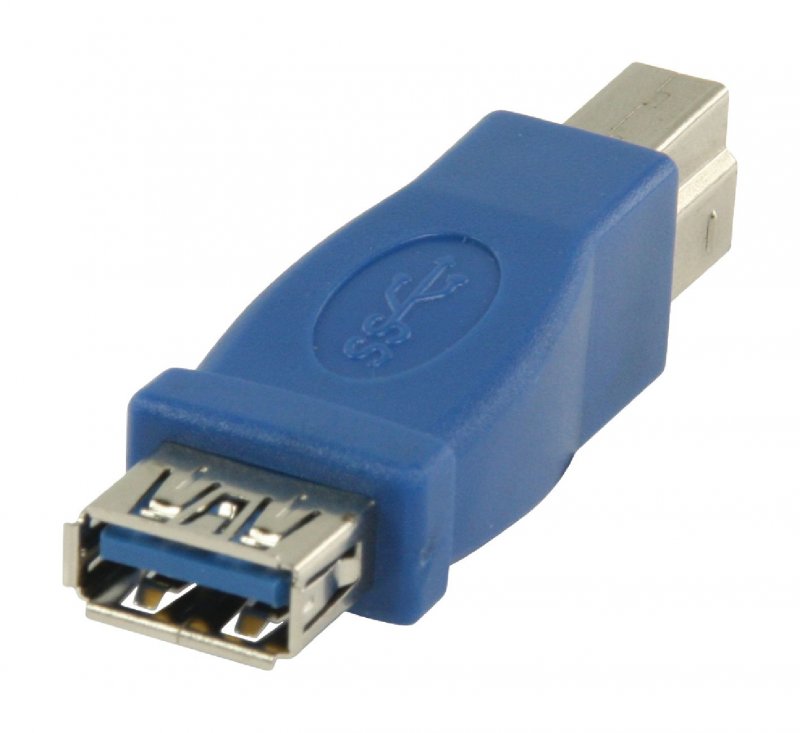 Adaptér USB 3.0 USB-B Male - USB A Zásuvka Modrá - obrázek č. 1