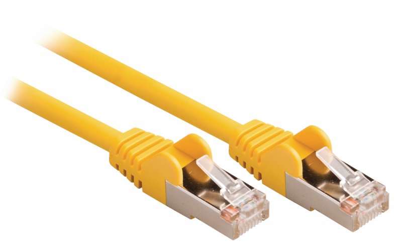 Síťový Kabel CAT5e SF/UTP RJ45 (8P8C) Zástrčka - RJ45 (8P8C) Zástrčka 0.50 m Žlutá - obrázek č. 1