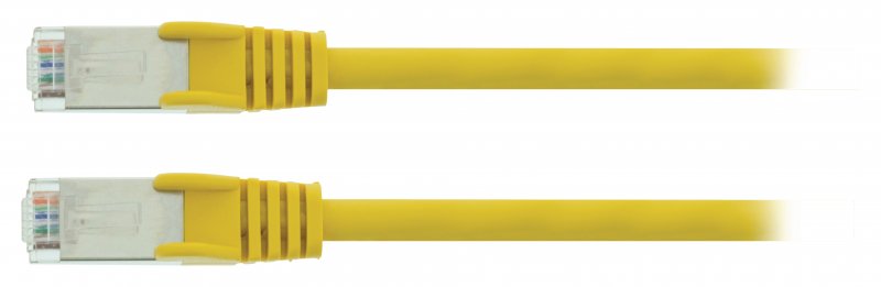 Síťový Kabel CAT5e SF/UTP RJ45 (8P8C) Zástrčka - RJ45 (8P8C) Zástrčka 0.50 m Žlutá - obrázek č. 2