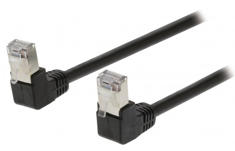Síťový Kabel CAT5e SF/UTP RJ45 (8P8C) Zástrčka - RJ45 (8P8C) Zástrčka 2.00 m Černá - obrázek produktu
