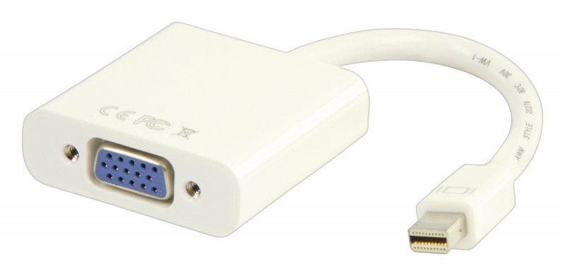 Kabel Mini DisplayPort Mini DisplayPort Zástrčka - VGA Zásuvka 0.20 m Bílá VLMB37850W02 - obrázek č. 1