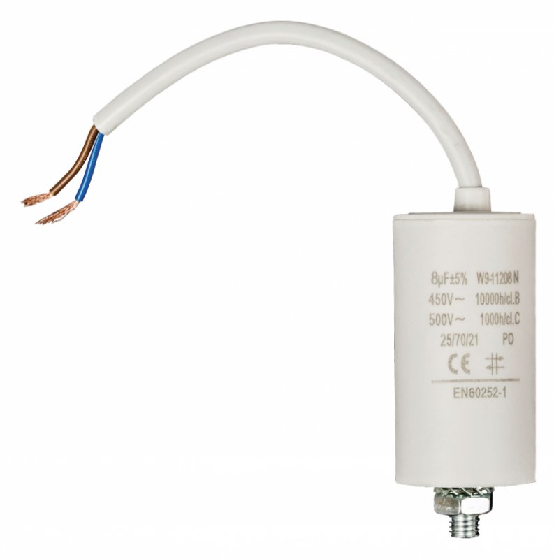 Kondenzátor 450V + Kabel 8.0uf / 450 V + cable W9-11208N - obrázek produktu