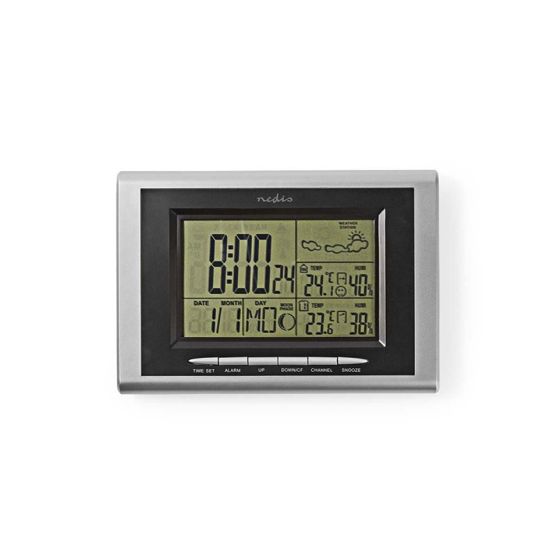 Meteorologická stanice | Vnitřní a Venkovní | Včetně bezdrátového senzoru počasí | Předpověď počasí | Zobrazením času | LCD pods - obrázek č. 6