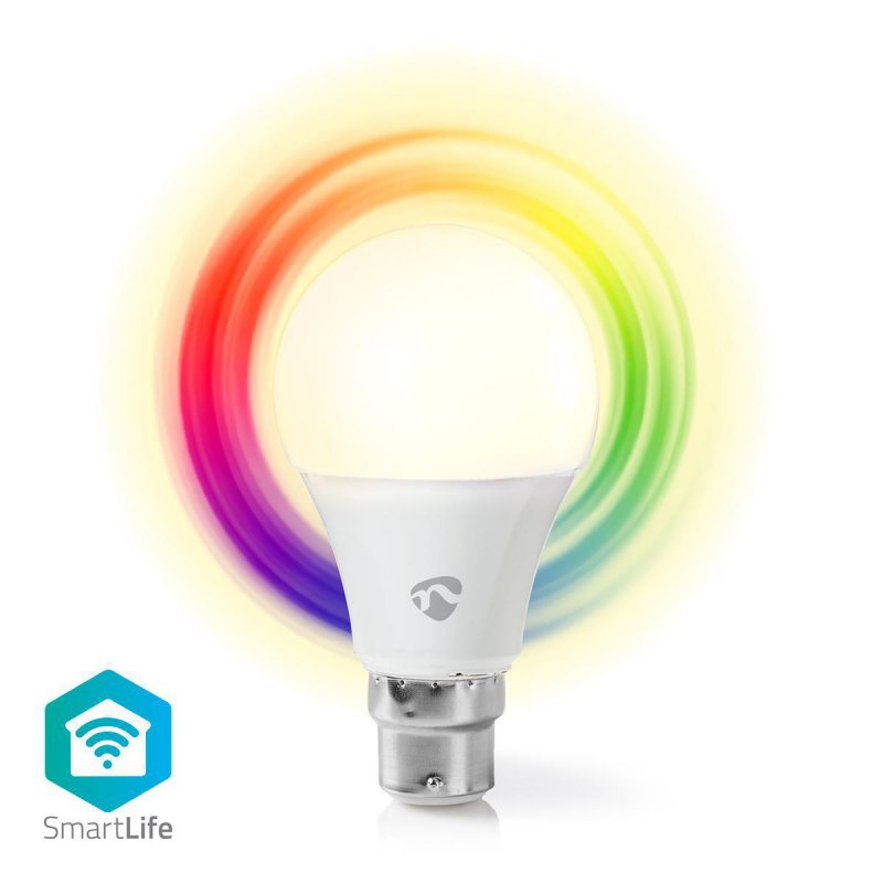 SmartLife Plnobarevná Žárovka | Wi-Fi | B22 | 470 lm | 6 W | / RGB / Teplá Bílá | 2700 K | Android™ & iOS | Průměr: 60 mm | A60 - obrázek produktu