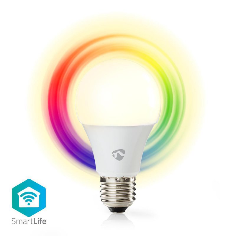 SmartLife Plnobarevná Žárovka | Wi-Fi | E27 | 470 lm | 6 W | RGB / Teplá Bílá | 2700 K | Android™ / IOS | A60 - obrázek produktu