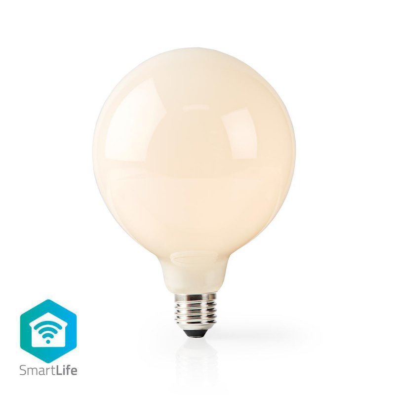 SmartLife LED žárovka | Wi-Fi | E27 | 500 lm | 5 W | Teplá Bílá | 2700 K | Sklo | Android™ / IOS | G125 | 1 kusů - obrázek produktu