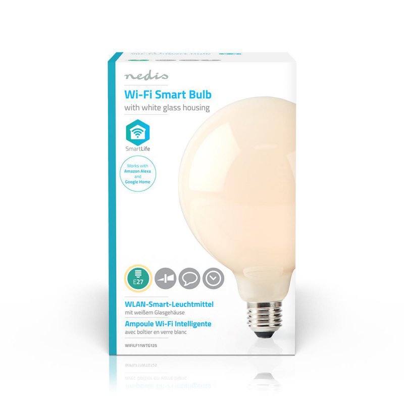 SmartLife LED žárovka | Wi-Fi | E27 | 500 lm | 5 W | Teplá Bílá | 2700 K | Sklo | Android™ / IOS | G125 | 1 kusů - obrázek č. 3