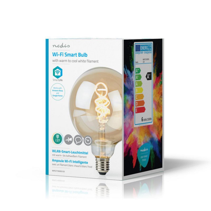SmartLife LED žárovka | Wi-Fi  WIFILT10GDG125 - obrázek č. 5